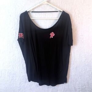 PINK Victoria's Secret Ohio State Buckeyes Shirt Medium Black Women